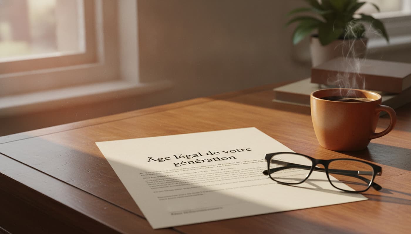 Un document officiel de retraite français avec l